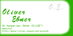 oliver ebner business card